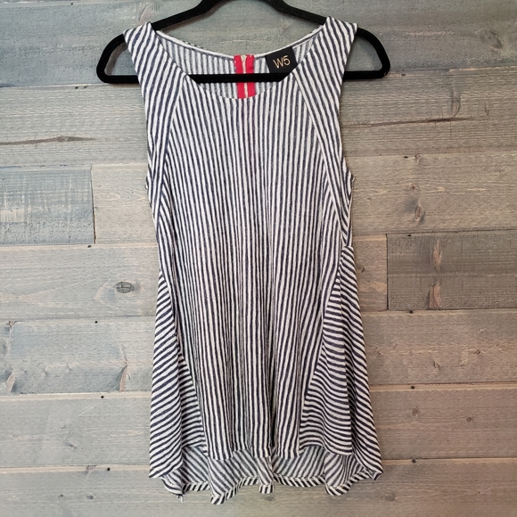 Anthropologie Tops - W5 Anthropology Striped Tank Top Medium Scoop Neck